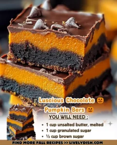 Luscious Chocolate Pumpkin Bars