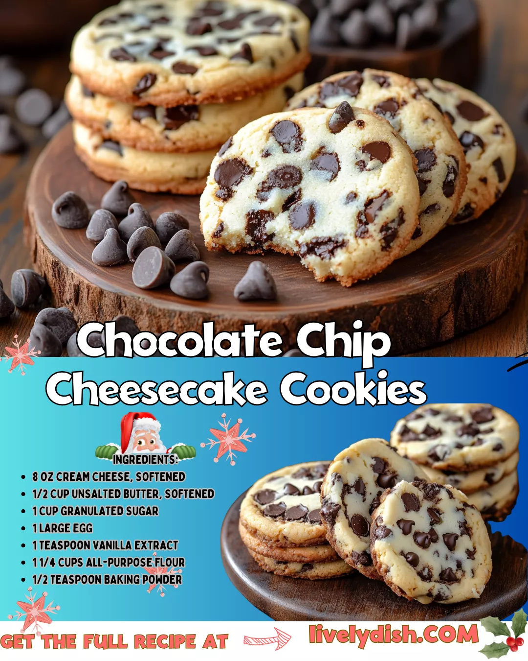 Chocolate Chip Cheesecake Cookies