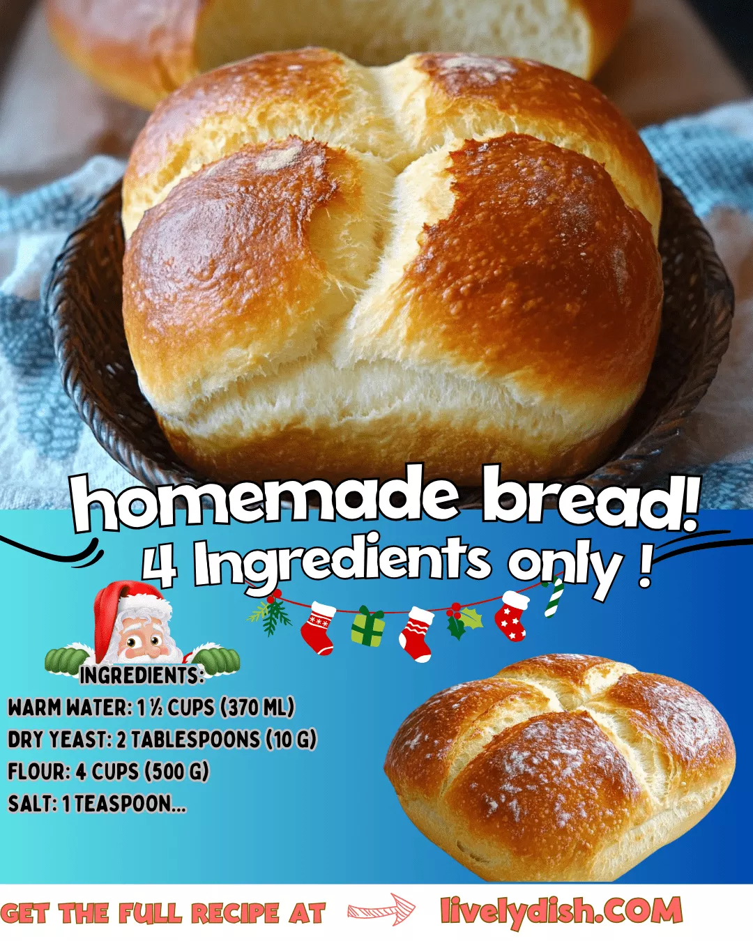 4-Ingredient Homemade Bread: Simple, Fresh, and Delicious!