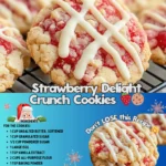 Strawberry Delight Crunch Cookies