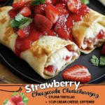 Strawberry Cheesecake Chimichangas