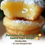 Mouthwatering Lemon Bar Cookie Cups: A Zesty Delight!