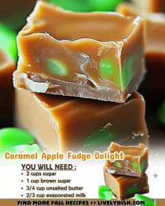 Caramel Apple Fudge Delight