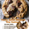 Peanut Butter Chocolate Chip Cookies 🍪🥜🍫 Looking for the perfect combination of peanut butter and chocolate in cookie form?
