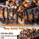 Chocolate Peanut Butter Ooey Gooey Cake: A Decadent Dessert Dream