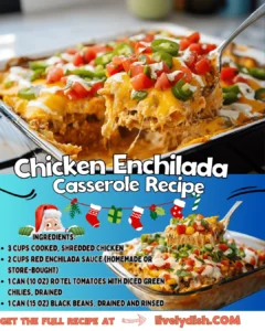 Chicken Enchilada Casserole Recipe Ingredients: