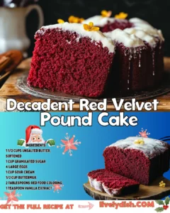 Decadent Red Velvet Pound Cake Ingredients: