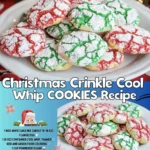 Christmas Crinkle Cool Whip Cookies: Festive & Easy 3-Ingredient Treats!