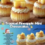 Tropical Pineapple Mini Cheesecakes: A Taste of Paradise in Every Bite!