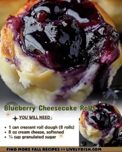 Blueberry Cheesecake Rolls