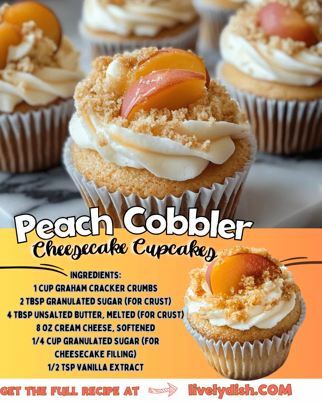 Peach Cobbler Cheesecake Cups