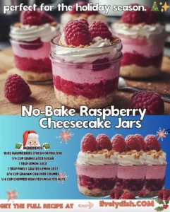 raspberry cheesecake jars