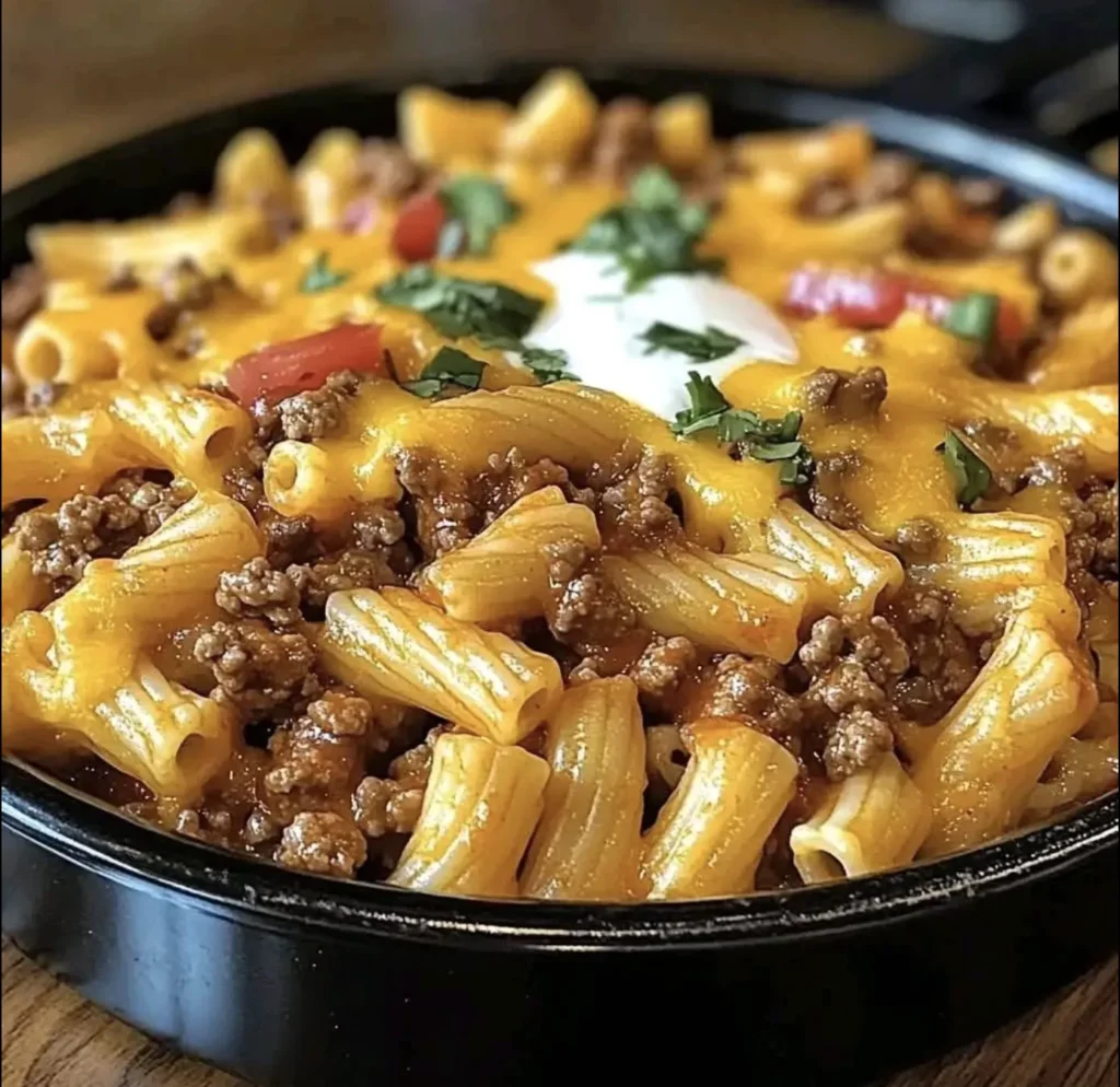 Easy Cheesy Taco Pasta Bake