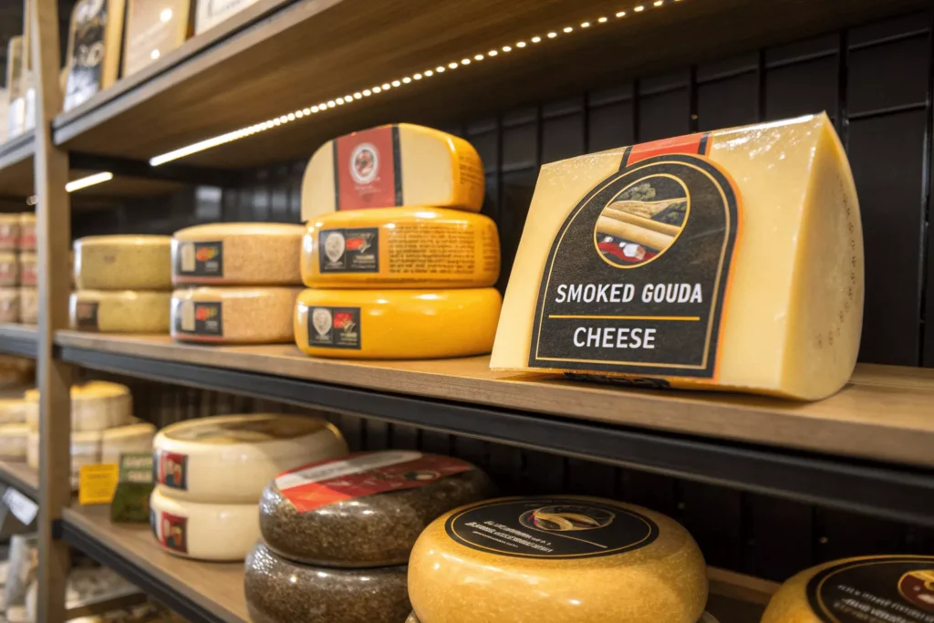 Best smoked gouda cheese brands comparison display