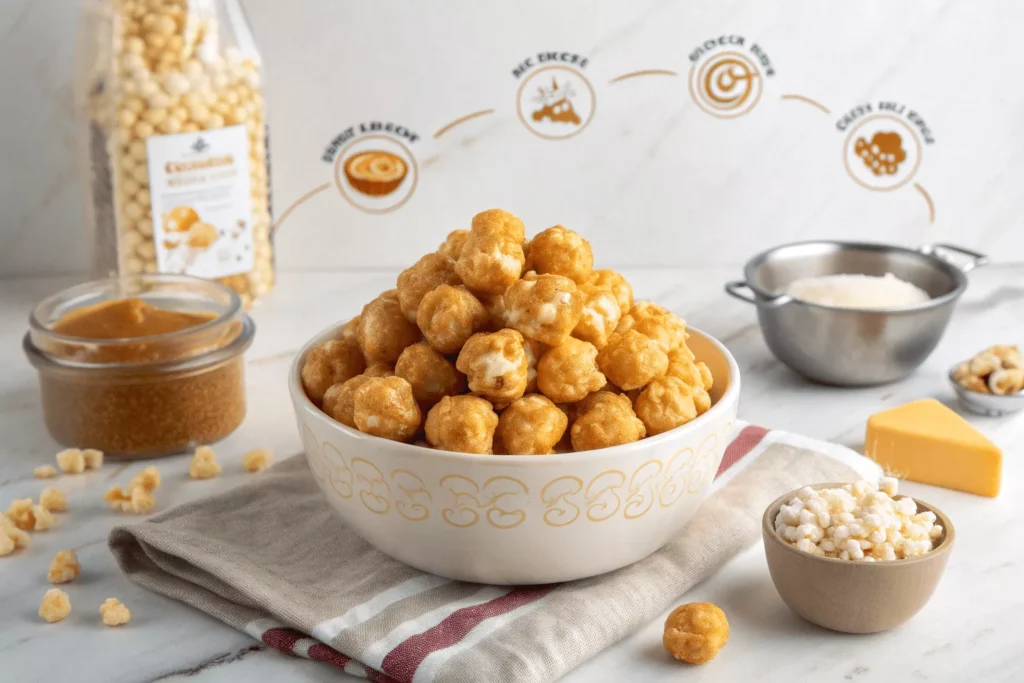 caramel puff corn recipe