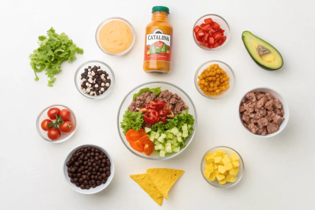 Taco Salad with Catalina Dressing