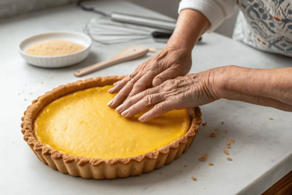 old fashioned custard pie
