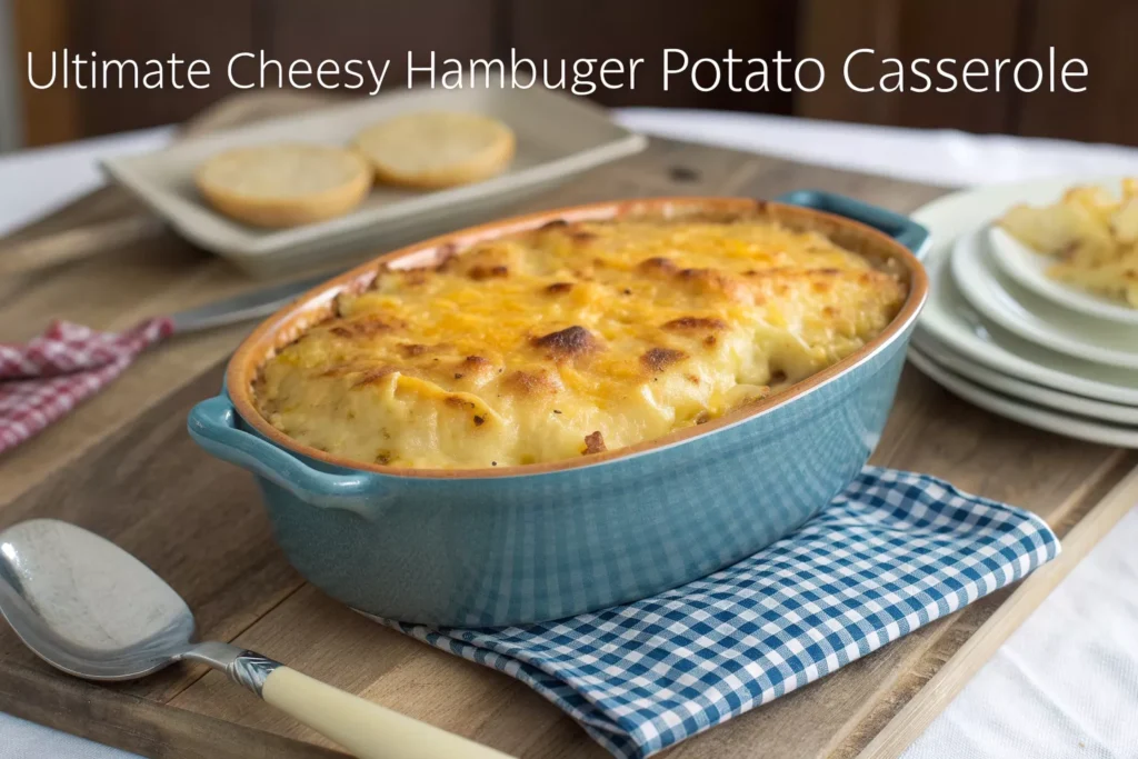 cheesy hamburger potato casserole 