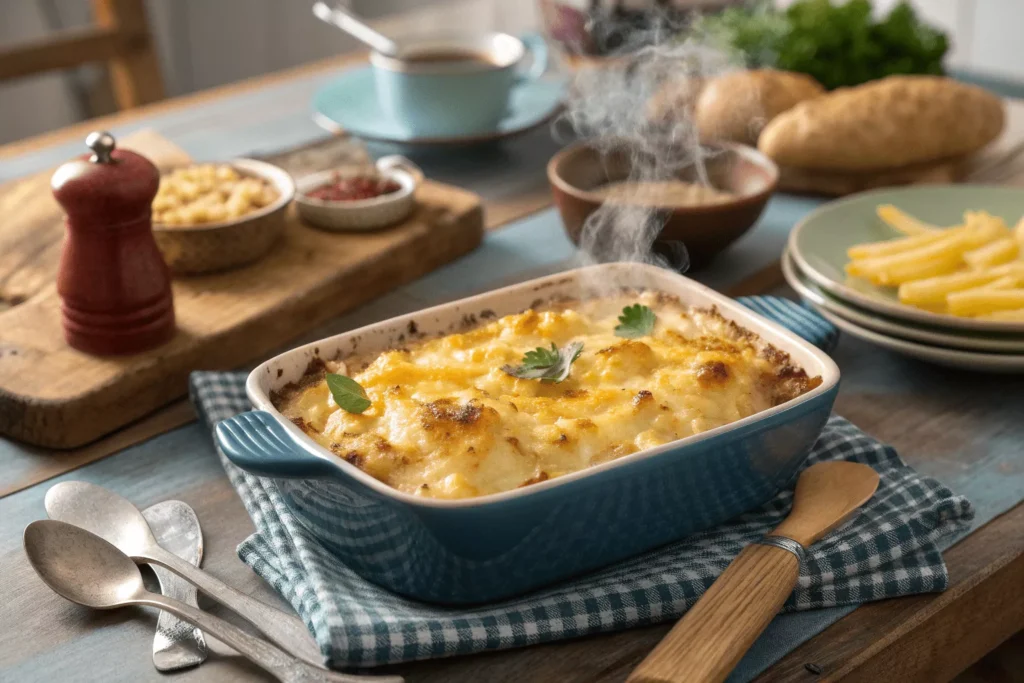 cheesy hamburger potato casserole 
