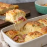 Ham and Cheese Butter Swim Biscuits