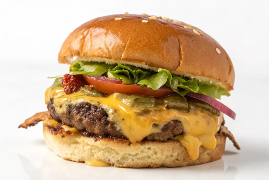 Air Fryer Cheeseburgers