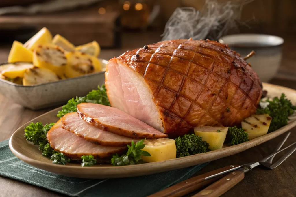 Crock Pot Brown Sugar Pineapple Ham recipe