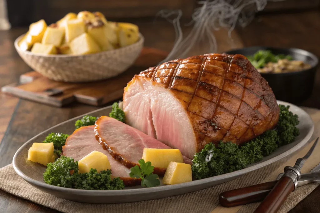 Crock Pot Brown Sugar Pineapple Ham recipe