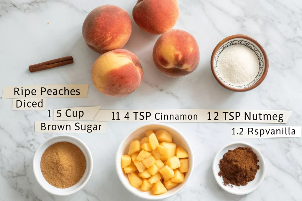 Peach Cobbler Cheesecake Cups