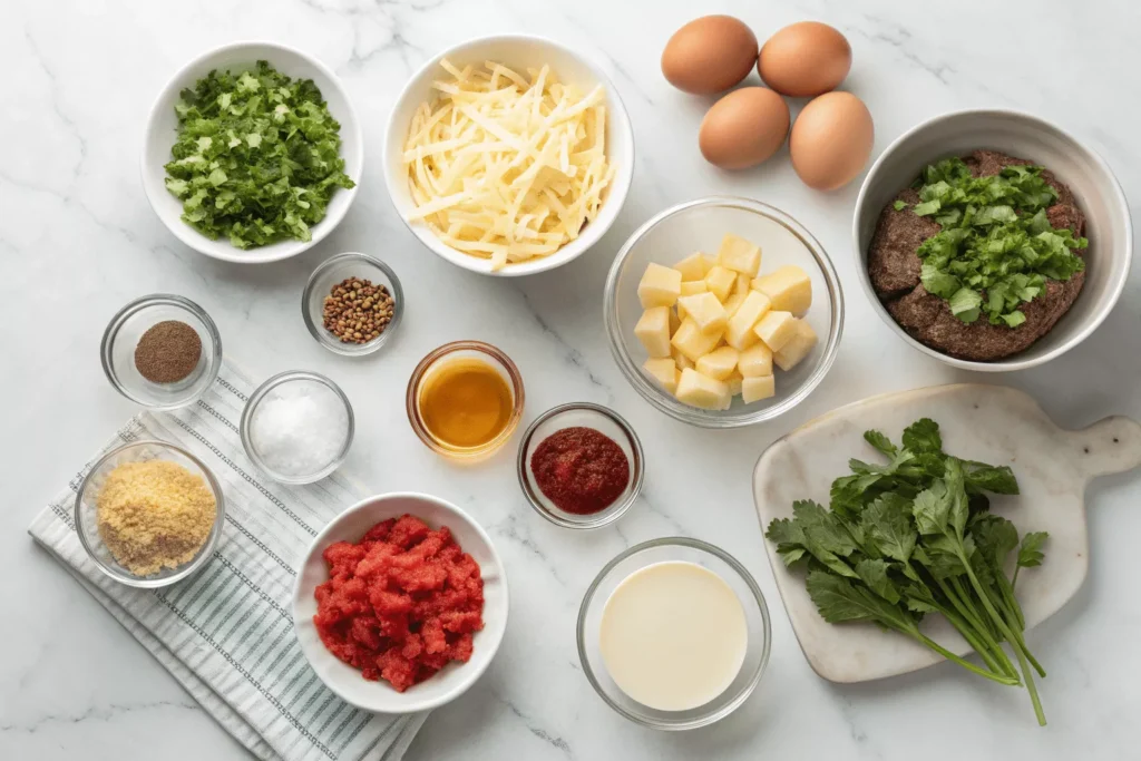 cheesy hamburger potato casserole