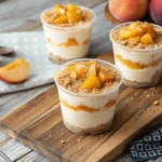 Peach Cobbler Cheesecake Cups