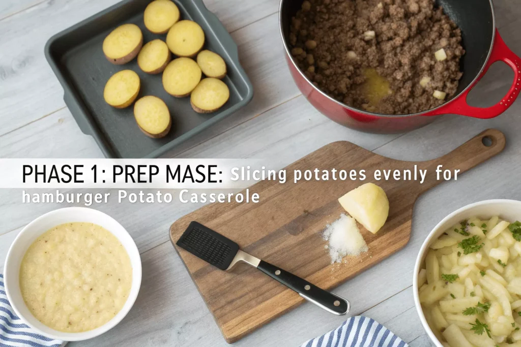 cheesy hamburger potato casserole