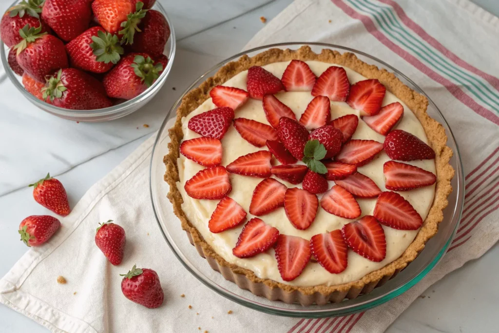 strawberry cream cheese pie