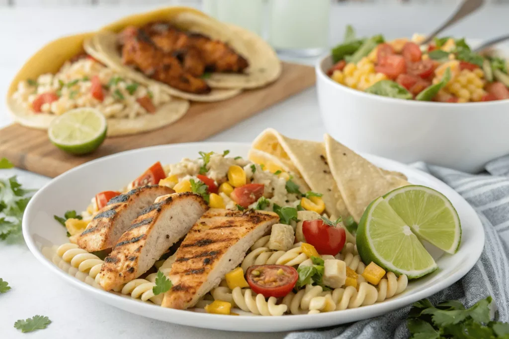 mexican street corn pasta salad