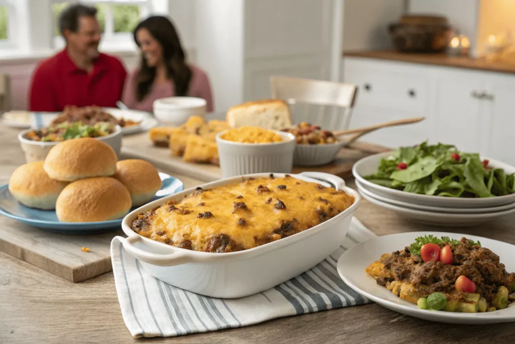 cheesy hamburger potato casserole 