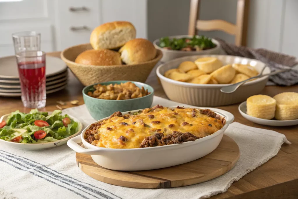 cheesy hamburger potato casserole