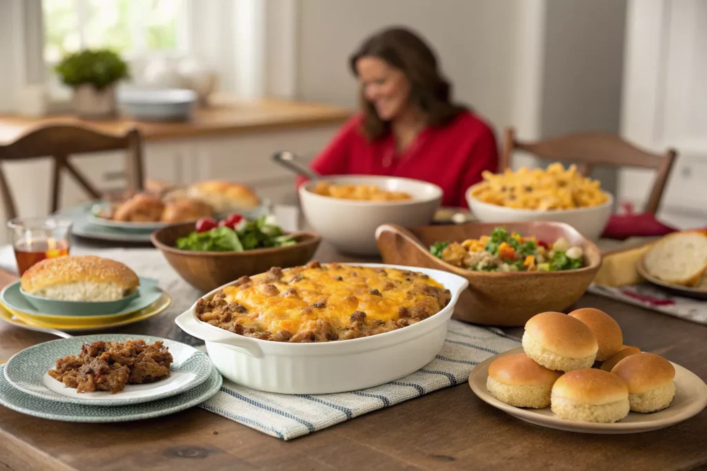 cheesy hamburger potato casserole