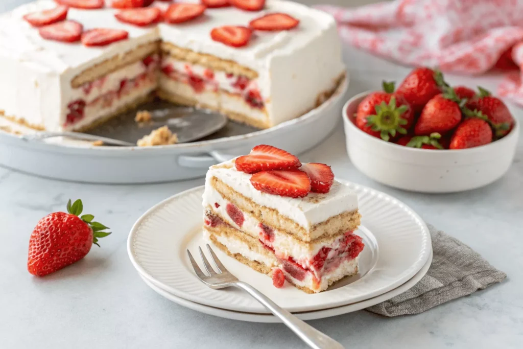Strawberry Icebox Cake