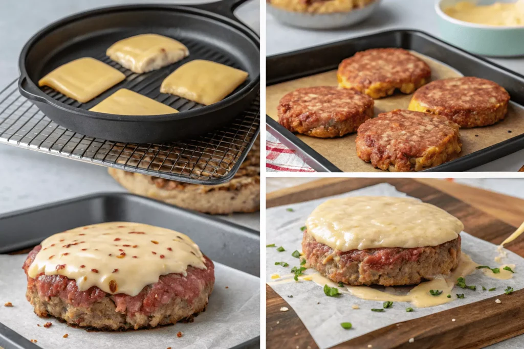 Air Fryer Cheeseburgers