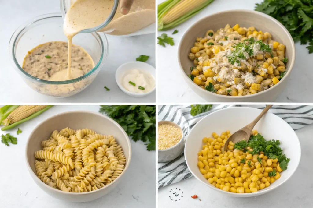 mexican street corn pasta salad
