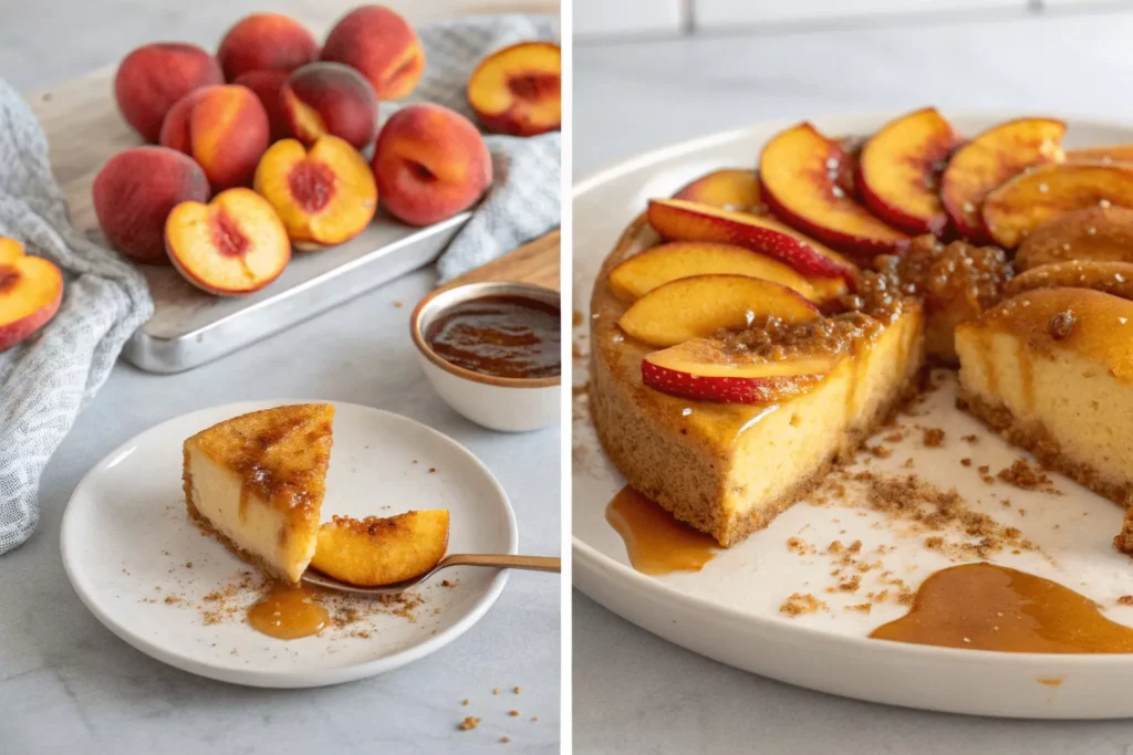 Peach Cobbler Cheesecake