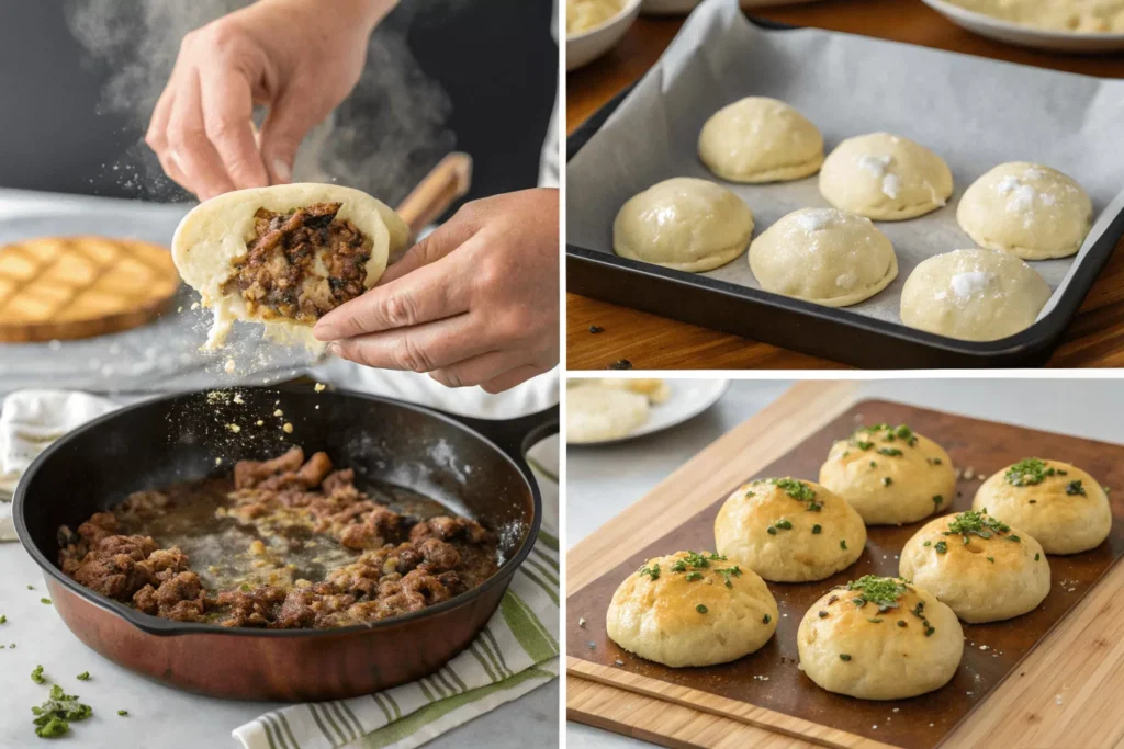 garlic parmesan cheeseburger bombs