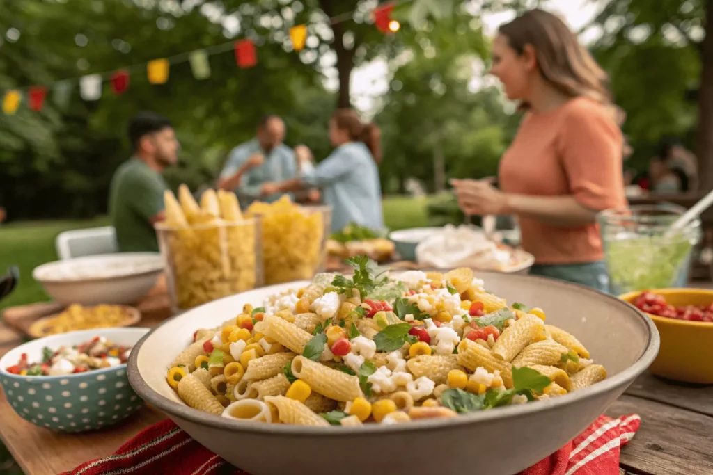 mexican street corn pasta salad