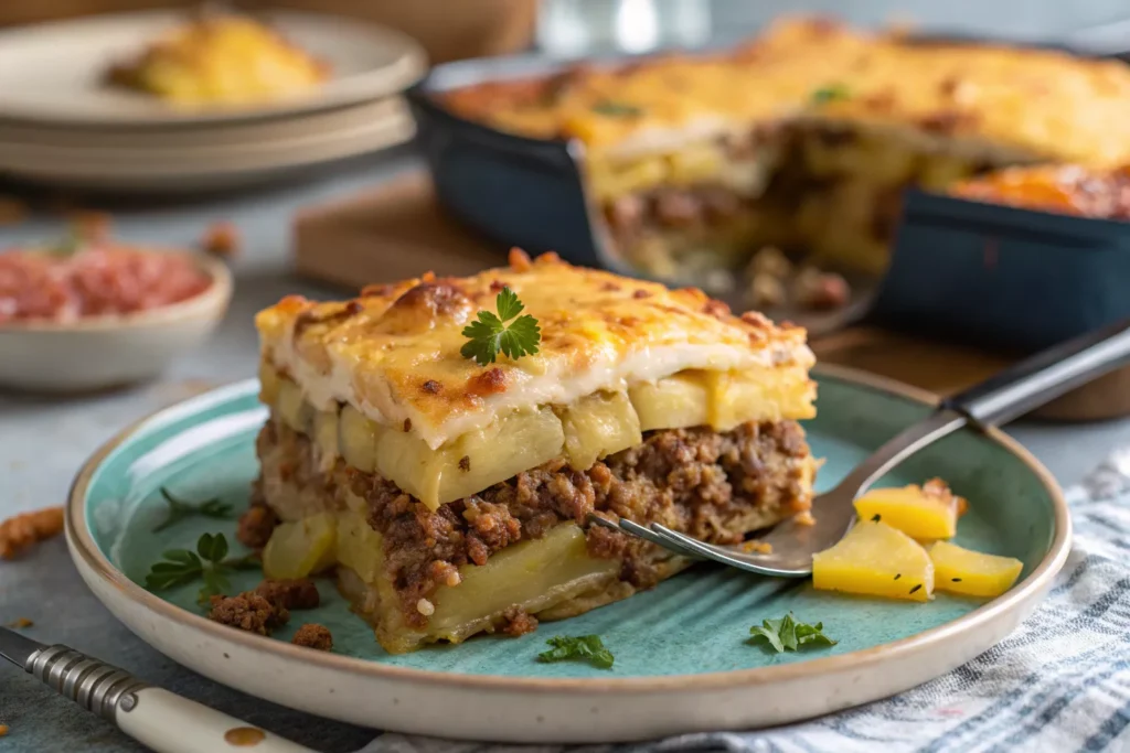 cheesy hamburger potato casserole