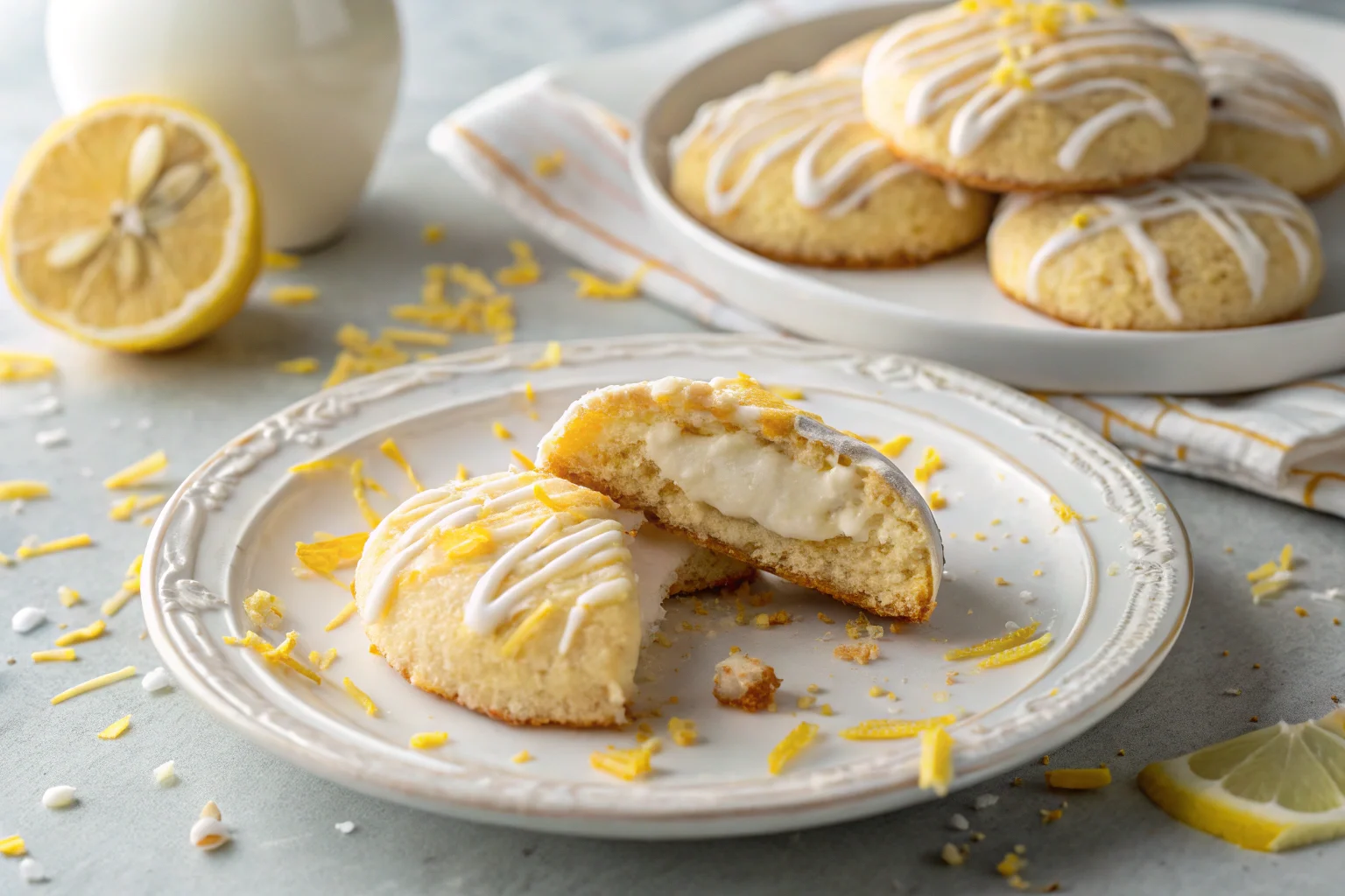 Lemon Coconut Cheesecake Cookies