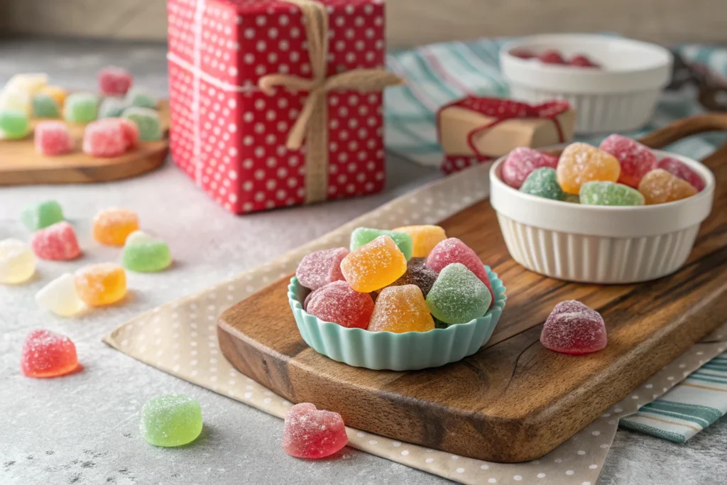 Beautiful spread of finished homemade gumdrops