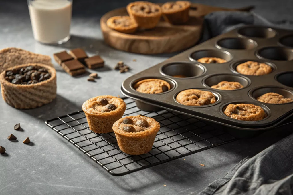 Easy Peanut Butter Chocolate Chip Cookie Cups Recipe