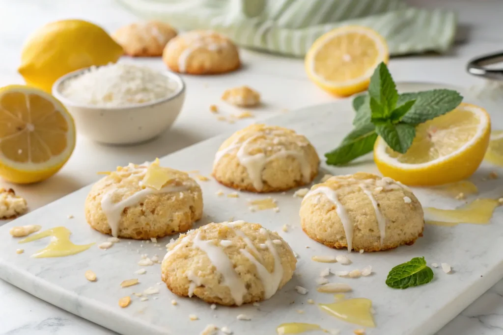 Lemon Coconut Cheesecake Cookies