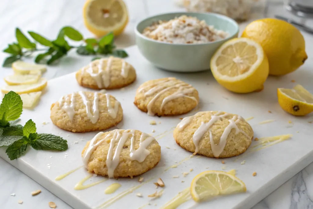 Lemon Coconut Cheesecake Cookies