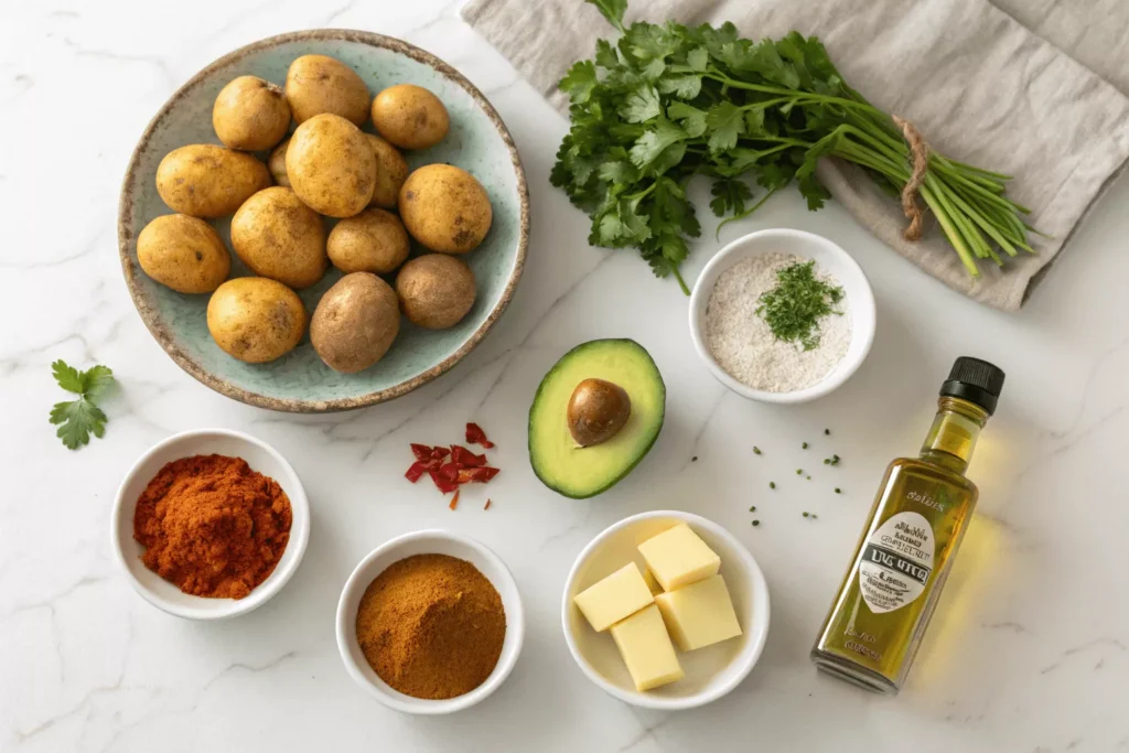 Mexican papas ingredients