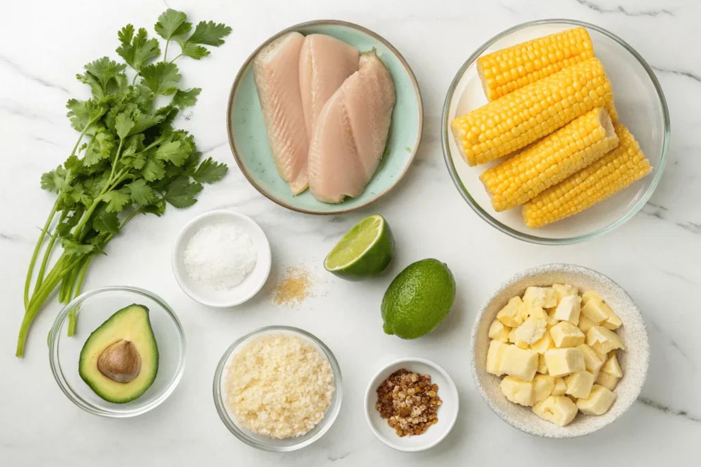 Ingredients Street Corn Chicken Rice Bowl